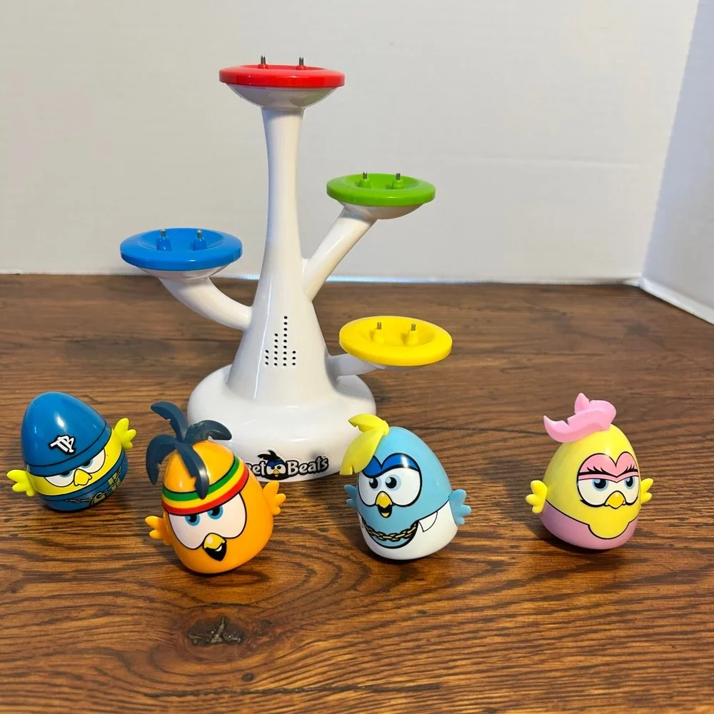 Tweet Beats Music Tree Identity Games Interactive‎ Musical Toy with 4 Birds